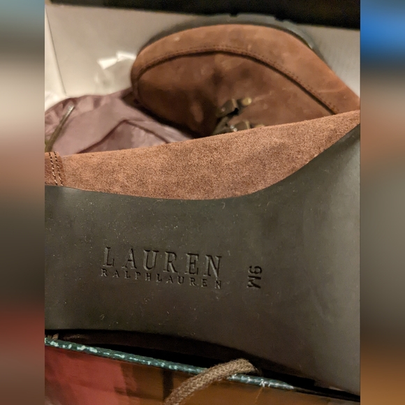 Ralph Lauren Lace Up Booties - Picture 5 of 7